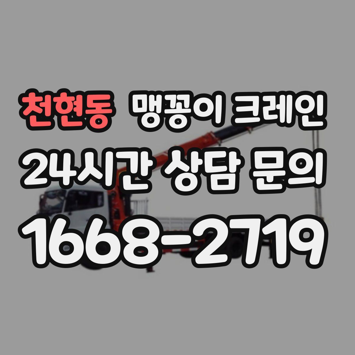 천현동 맹꽁이 크레인