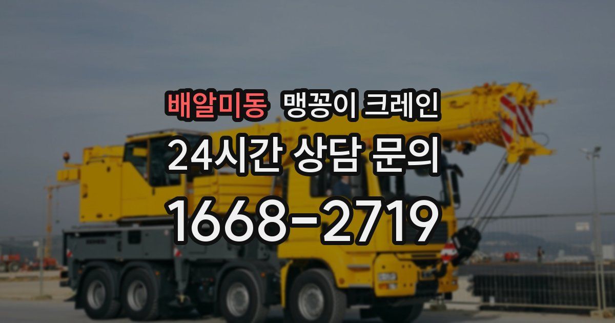 배알미동 맹꽁이 크레인