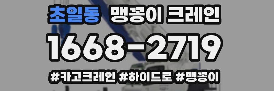 초일동 맹꽁이 크레인