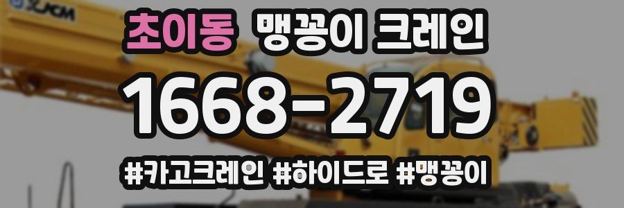초이동 맹꽁이 크레인