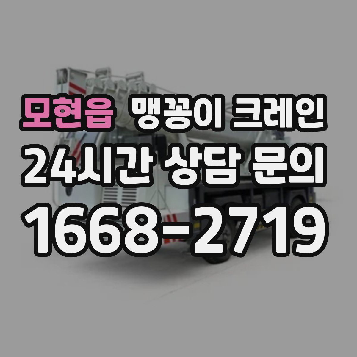 모현읍 맹꽁이 크레인