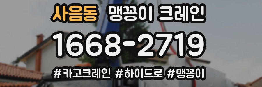 사음동 맹꽁이 크레인