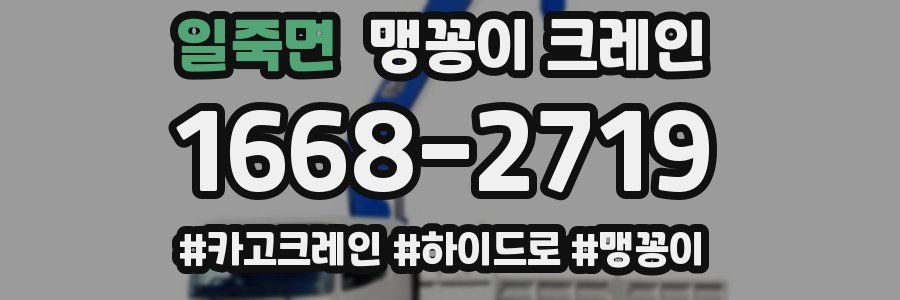 일죽면 맹꽁이 크레인