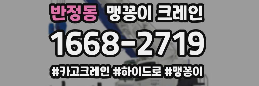 반정동 맹꽁이 크레인