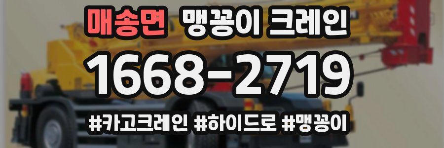 매송면 맹꽁이 크레인