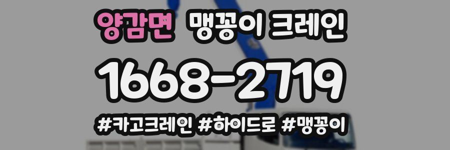 양감면 맹꽁이 크레인