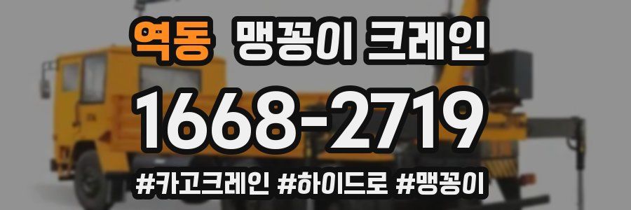 역동 맹꽁이 크레인