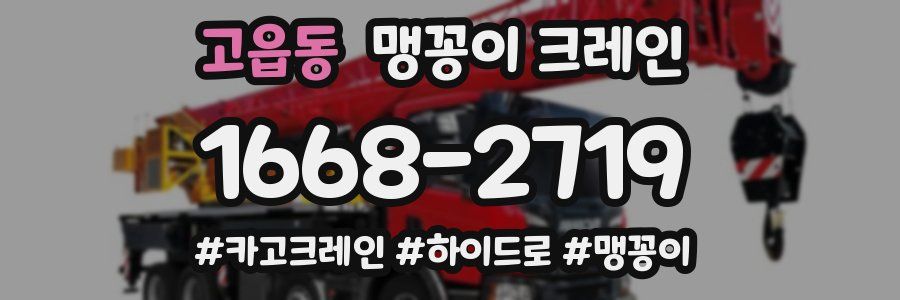 고읍동 맹꽁이 크레인