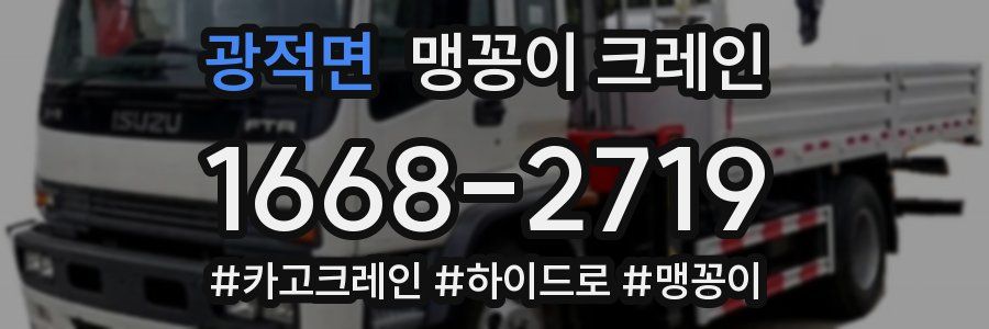 광적면 맹꽁이 크레인