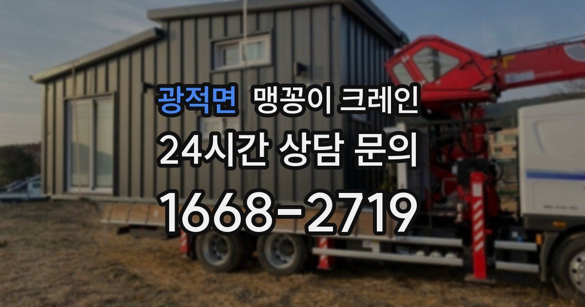 광적면 맹꽁이 크레인