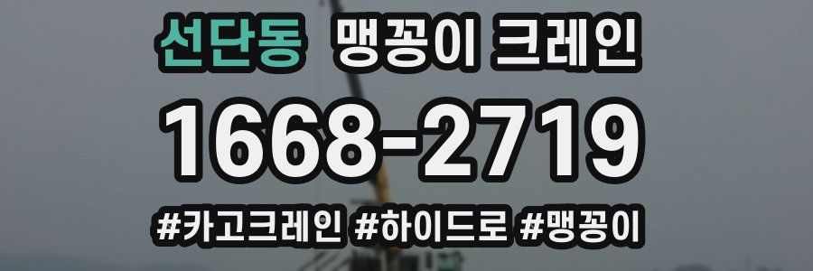 선단동 맹꽁이 크레인