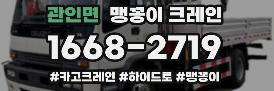 관인면 맹꽁이 크레인