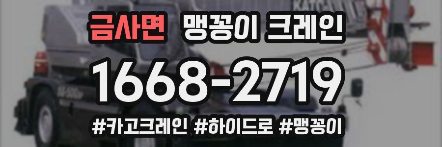 금사면 맹꽁이 크레인