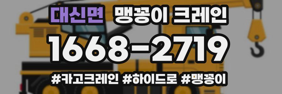 대신면 맹꽁이 크레인