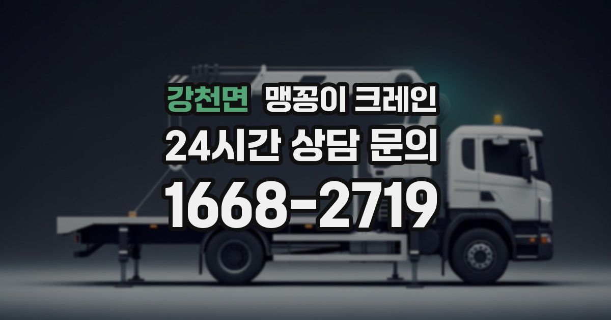 강천면 맹꽁이 크레인