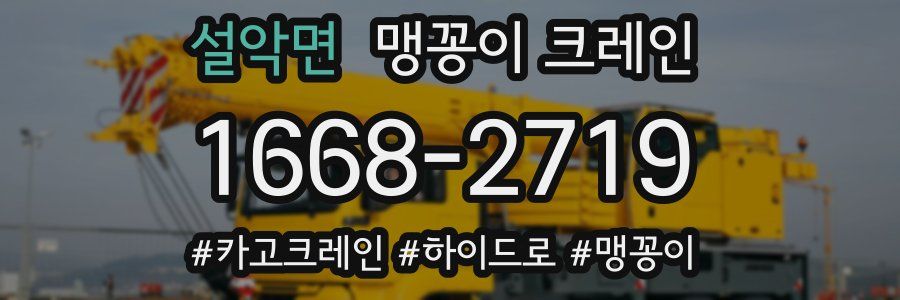 설악면 맹꽁이 크레인