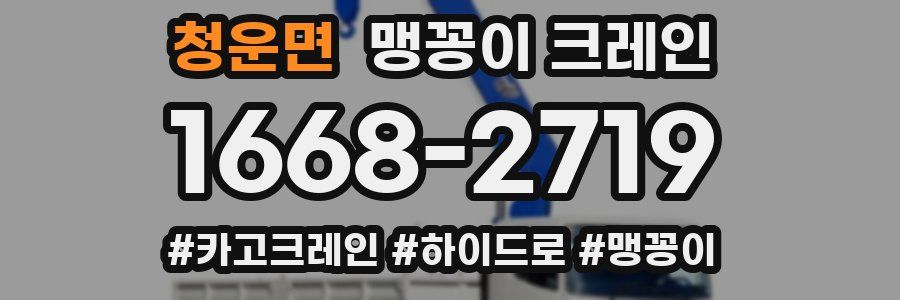 청운면 맹꽁이 크레인