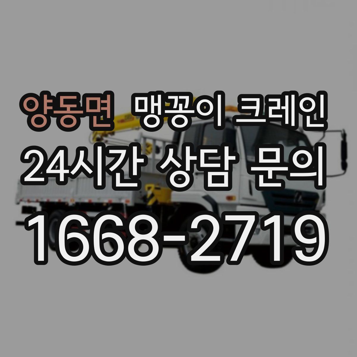 양동면 맹꽁이 크레인