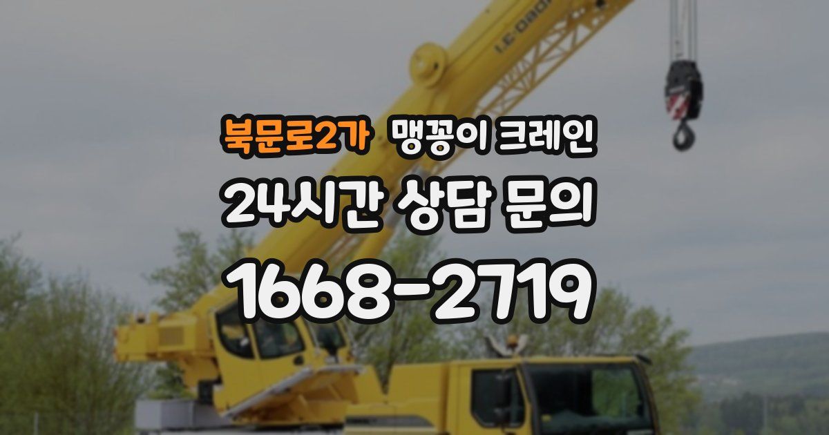 북문로2가 맹꽁이 크레인
