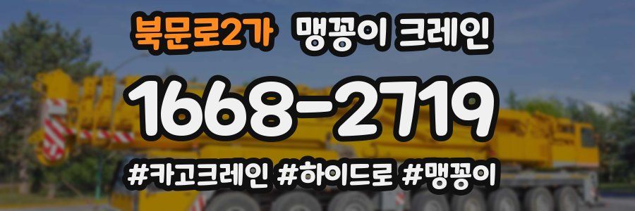 북문로2가 맹꽁이 크레인