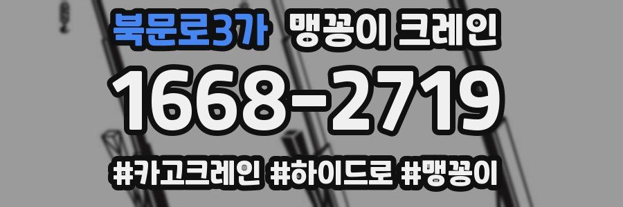 북문로3가 맹꽁이 크레인