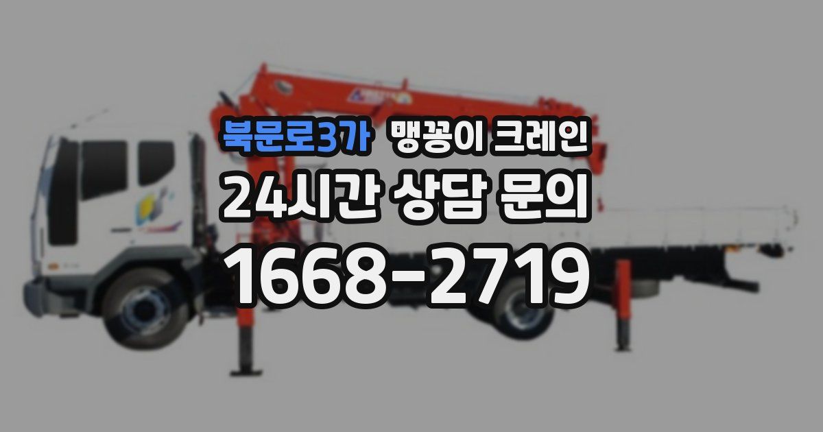 북문로3가 맹꽁이 크레인