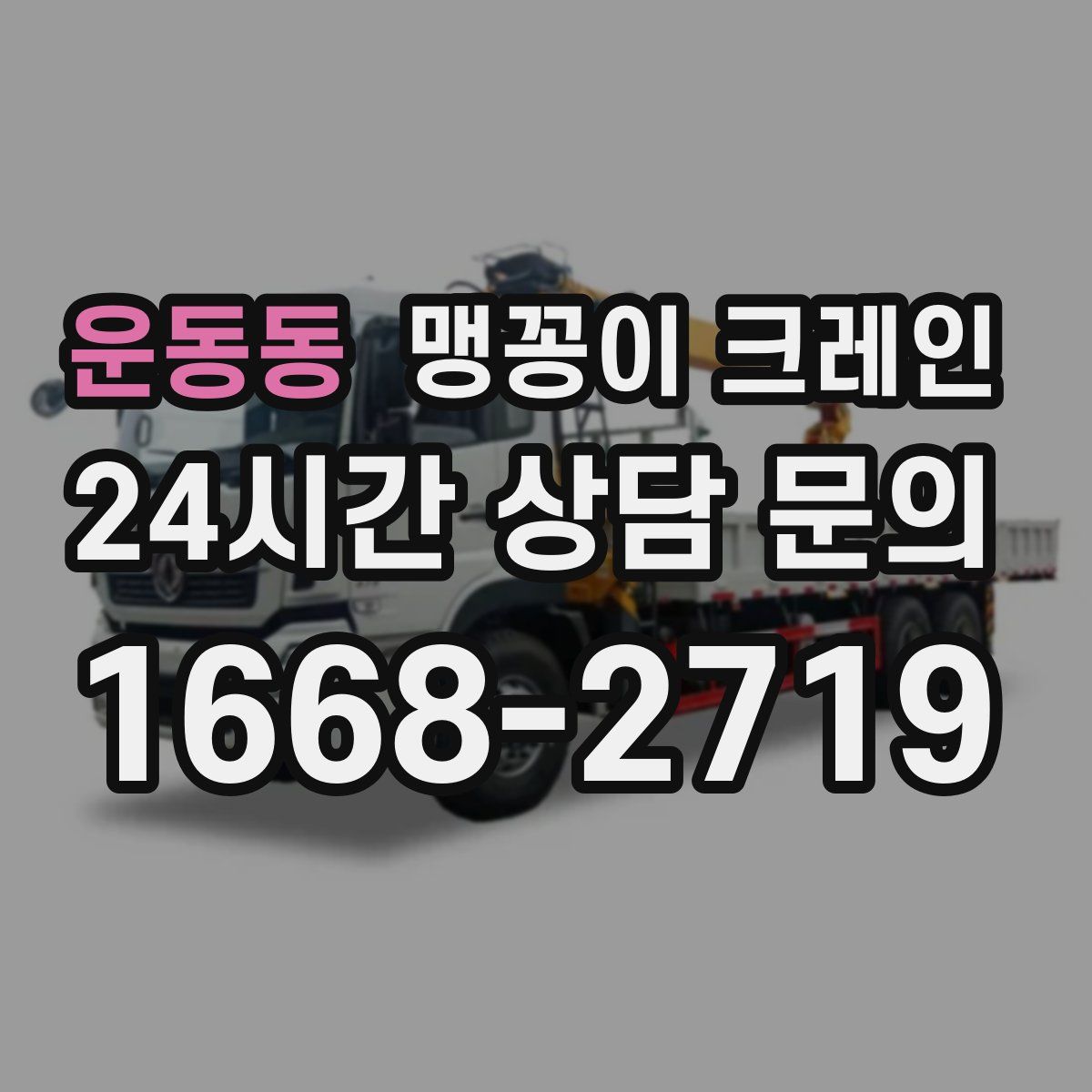 운동동 맹꽁이 크레인