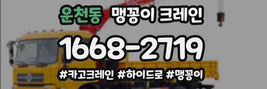 운천동 맹꽁이 크레인