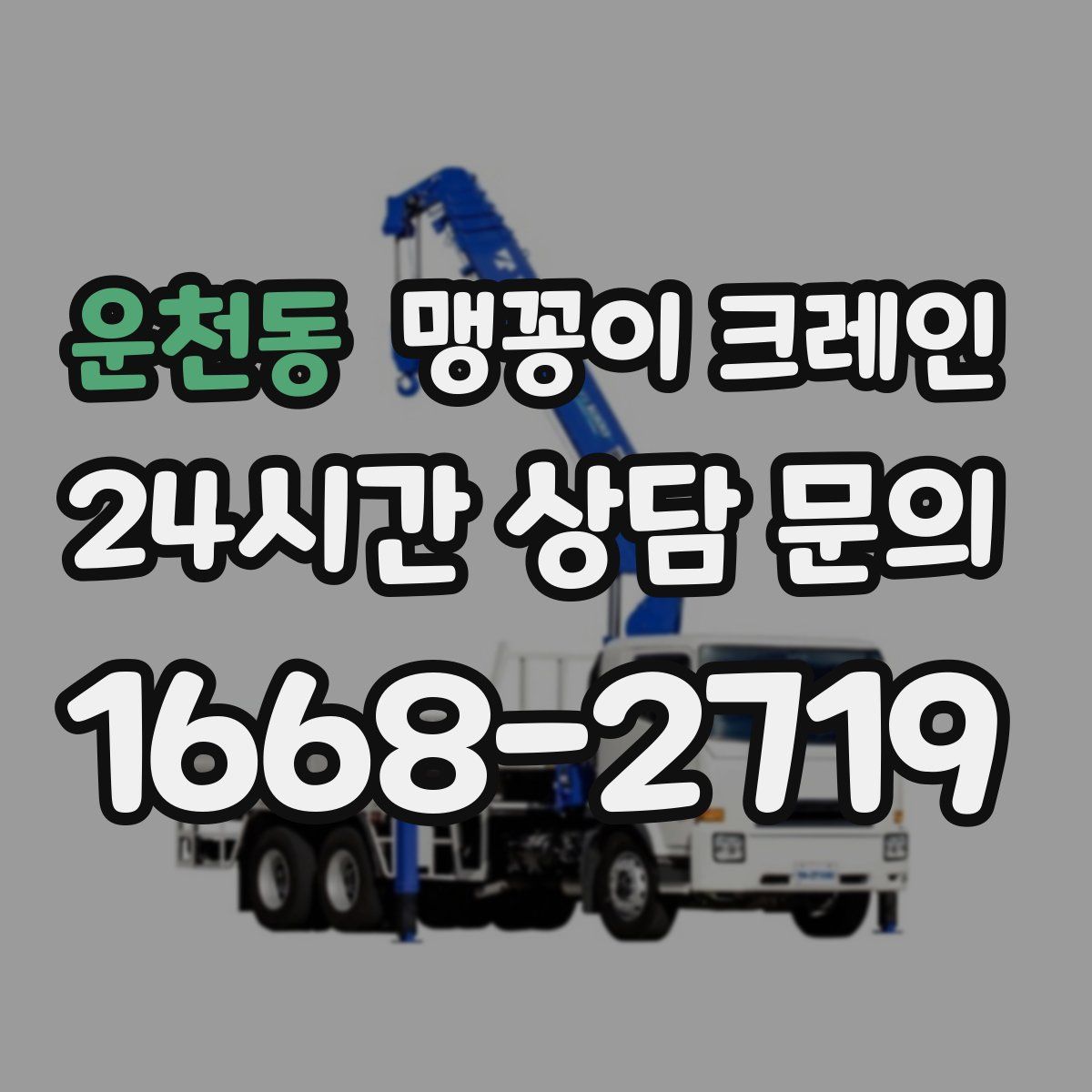 운천동 맹꽁이 크레인