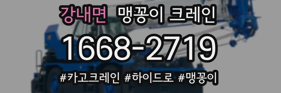 강내면 맹꽁이 크레인