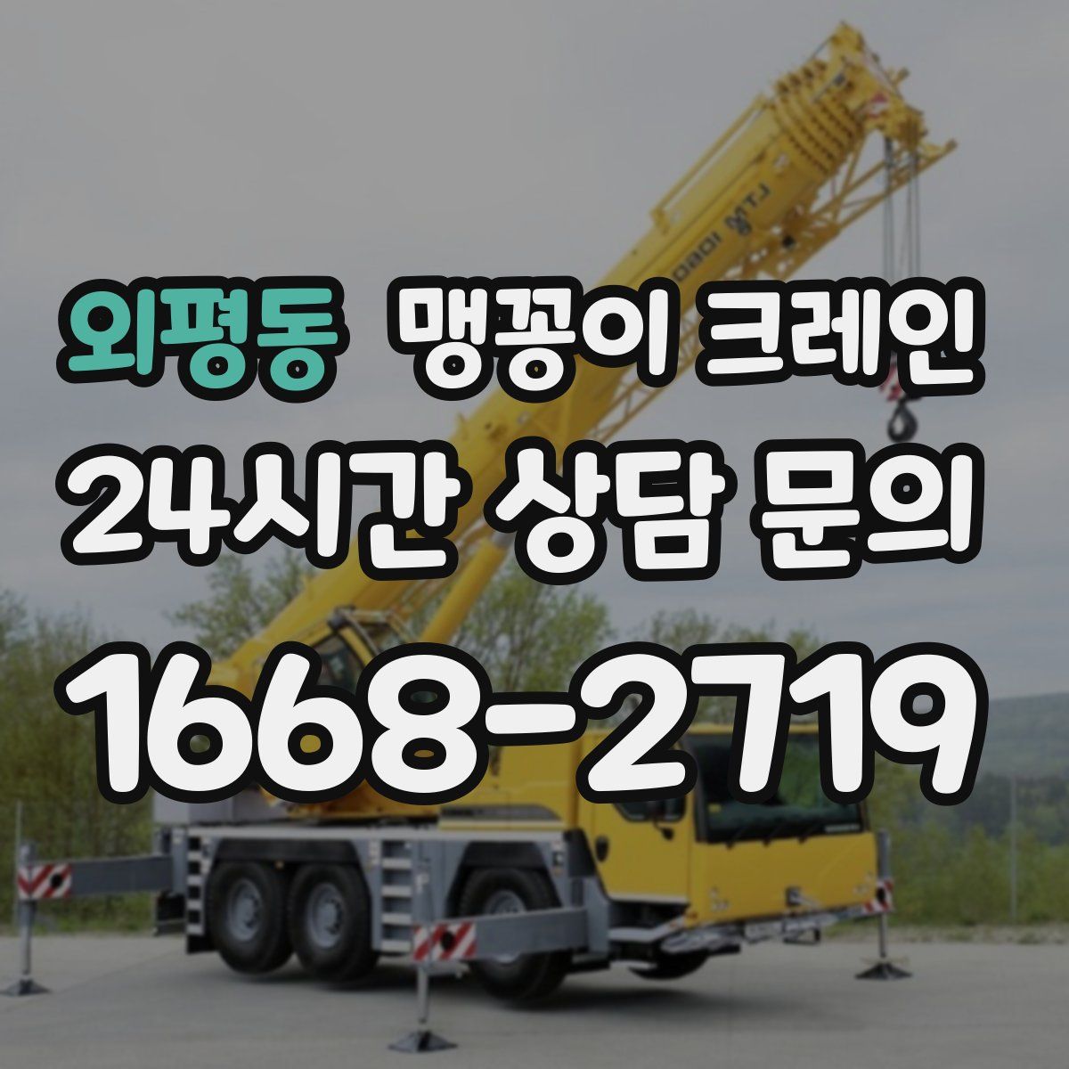 외평동 맹꽁이 크레인