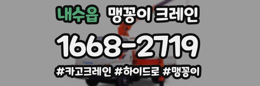 내수읍 맹꽁이 크레인