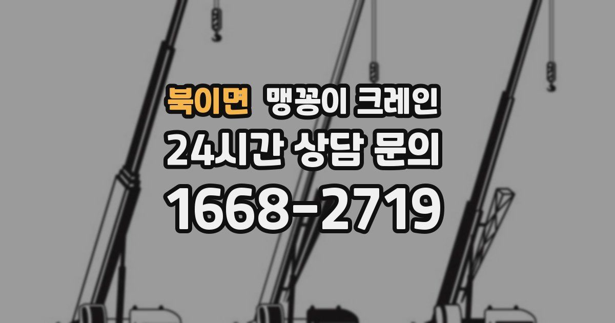 북이면 맹꽁이 크레인