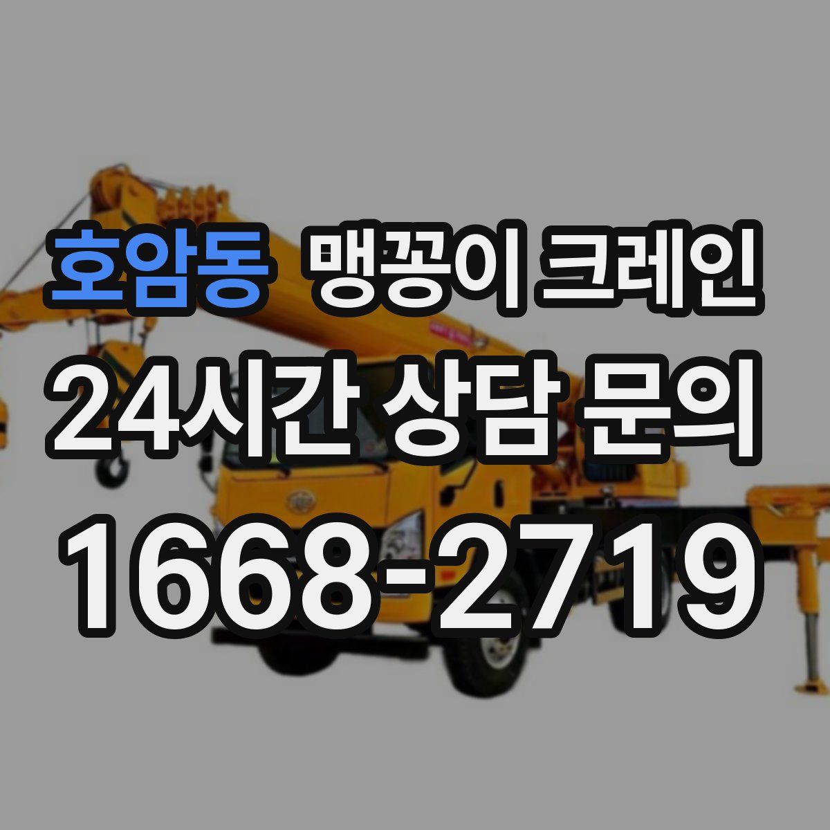 호암동 맹꽁이 크레인