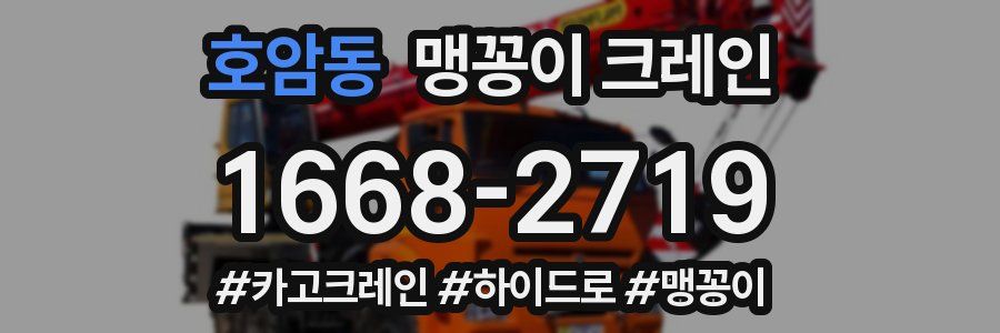 호암동 맹꽁이 크레인