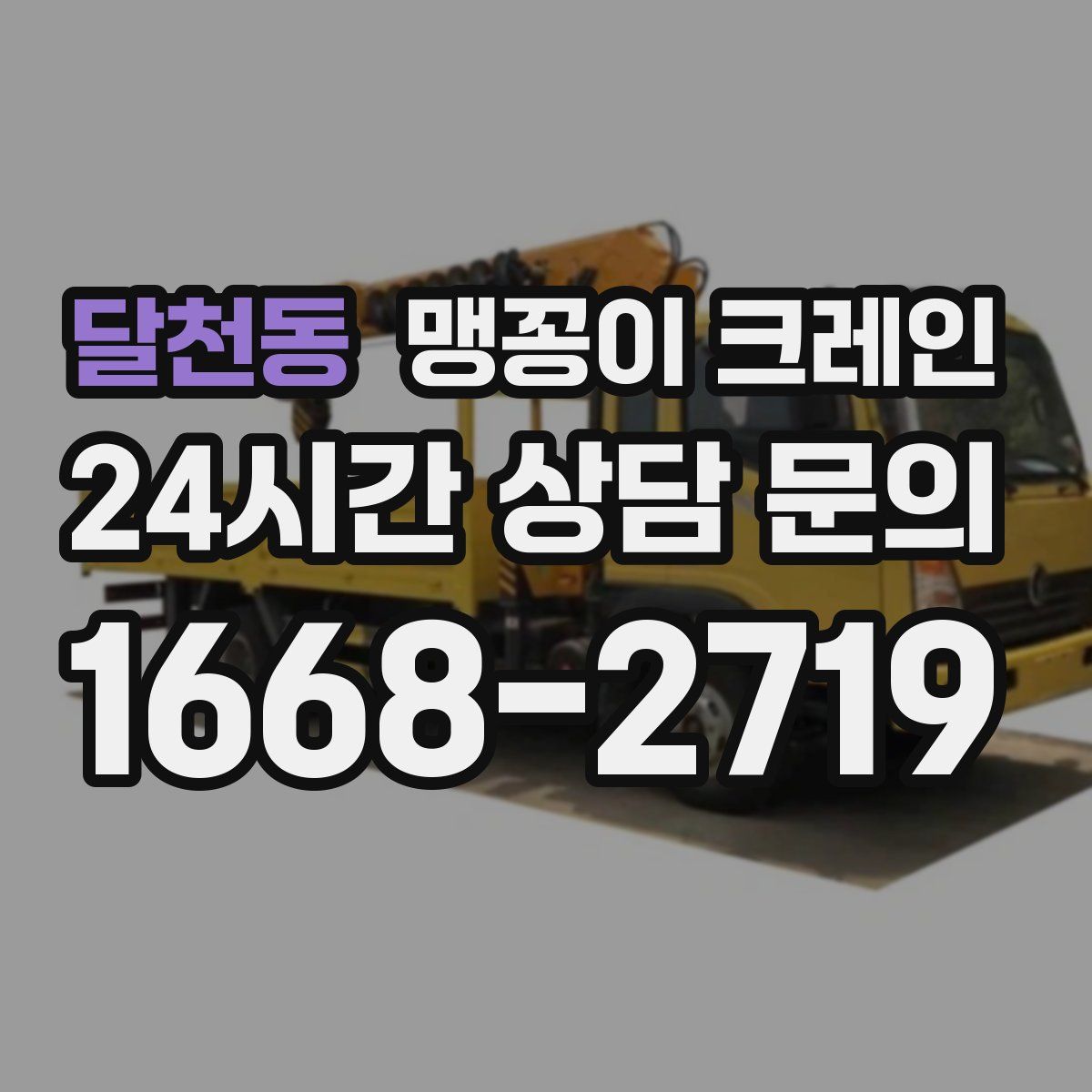 달천동 맹꽁이 크레인