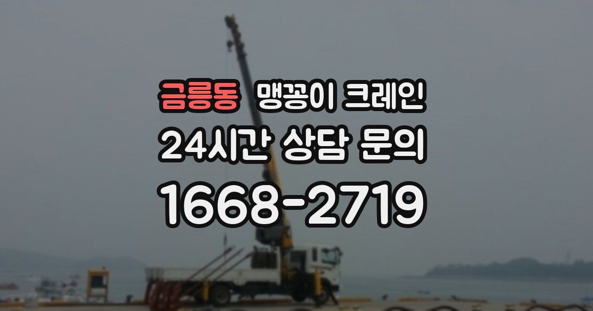 금릉동 맹꽁이 크레인