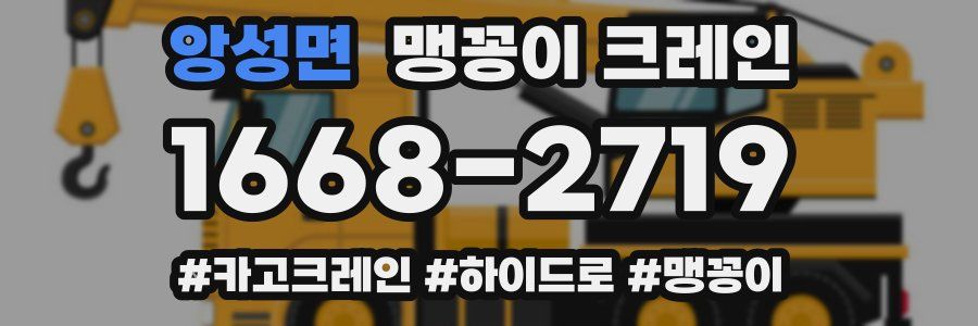 앙성면 맹꽁이 크레인