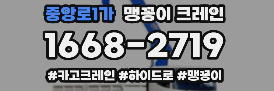 중앙로1가 맹꽁이 크레인