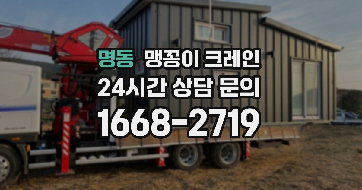 명동 맹꽁이 크레인