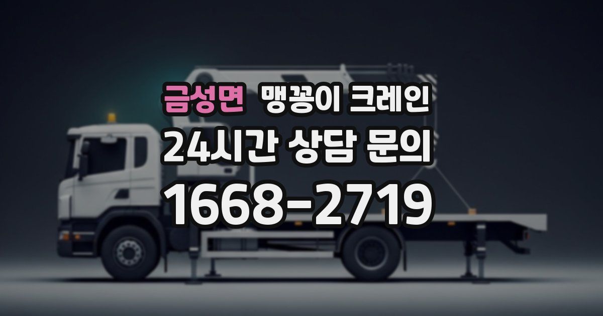 금성면 맹꽁이 크레인