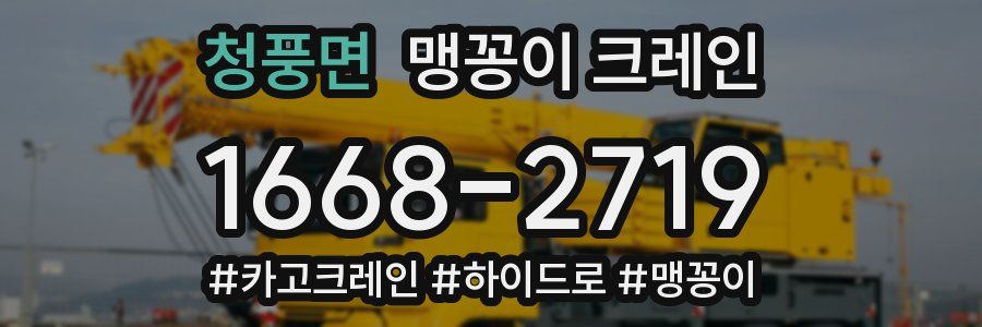 청풍면 맹꽁이 크레인