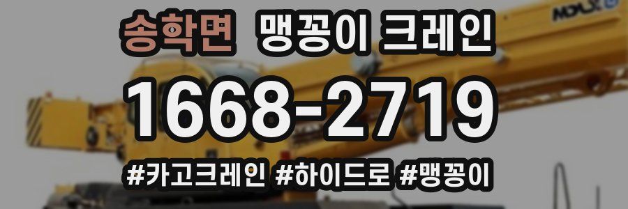 송학면 맹꽁이 크레인