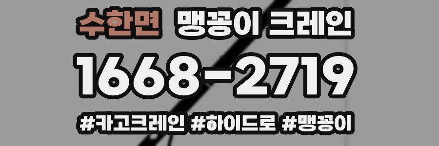 수한면 맹꽁이 크레인