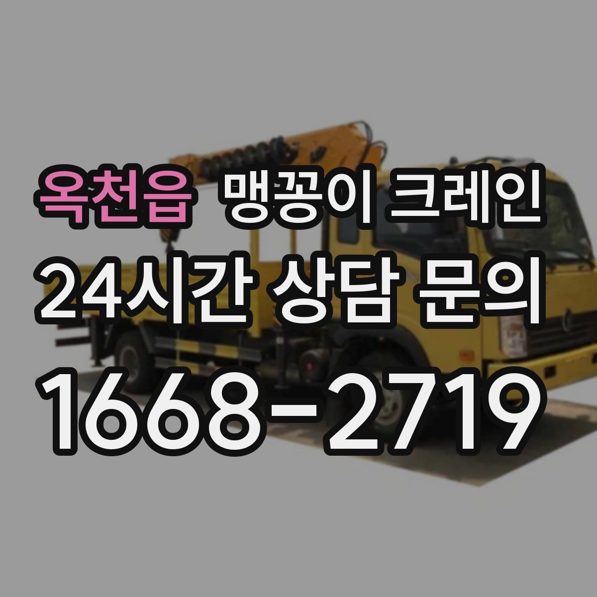 옥천읍 맹꽁이 크레인