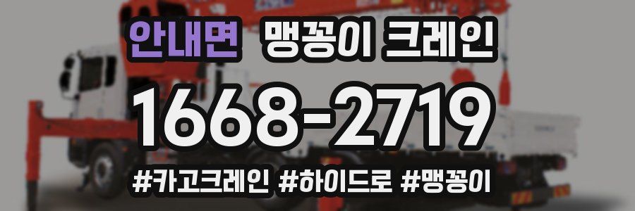 안내면 맹꽁이 크레인