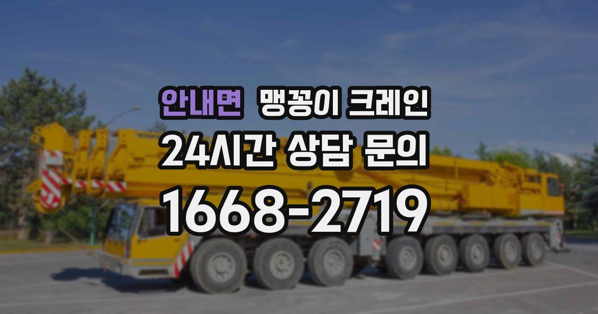 안내면 맹꽁이 크레인