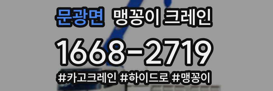 문광면 맹꽁이 크레인