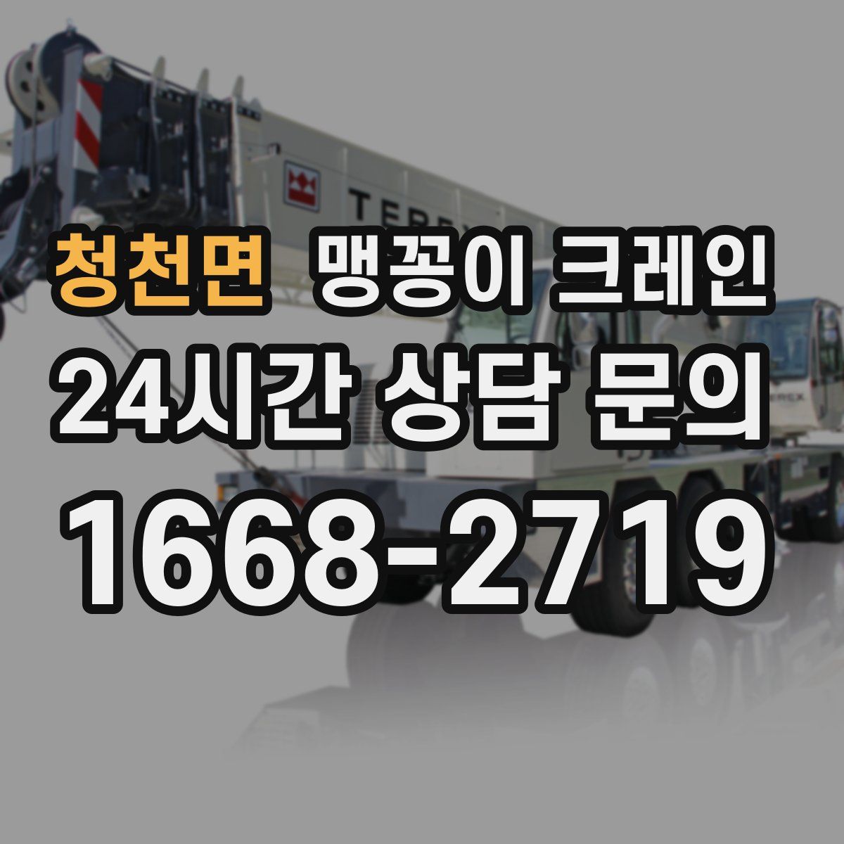 청천면 맹꽁이 크레인