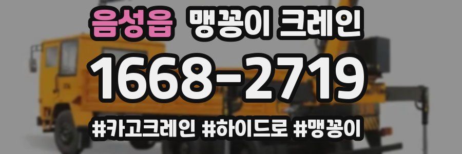 음성읍 맹꽁이 크레인